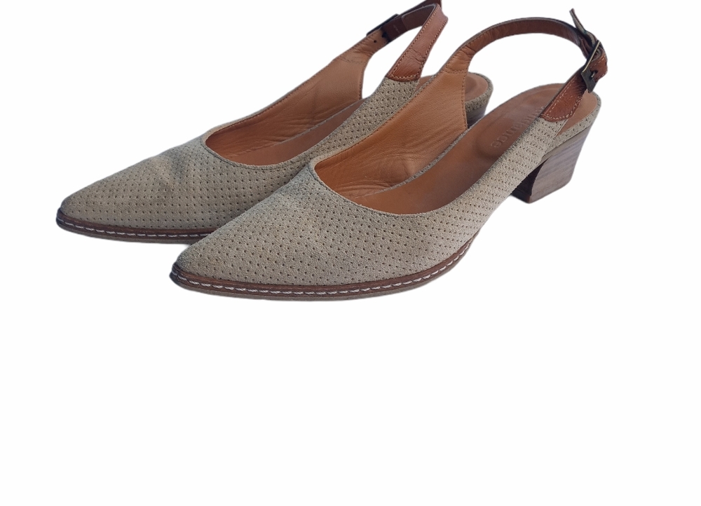 SUNDANCE Bernadette Slingback Suede Mules